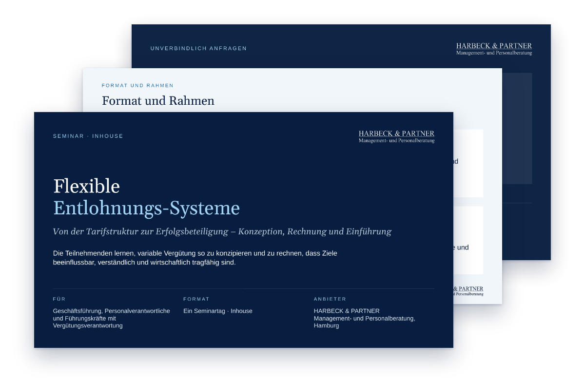 Vorschau der Angebotsübersicht „Flexible Entlohnungs-Systeme“ als PDF